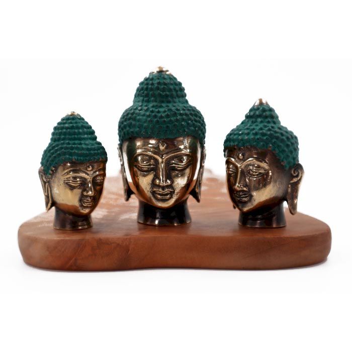 Set of 3 - Buddha Heads (asst sizes) product image