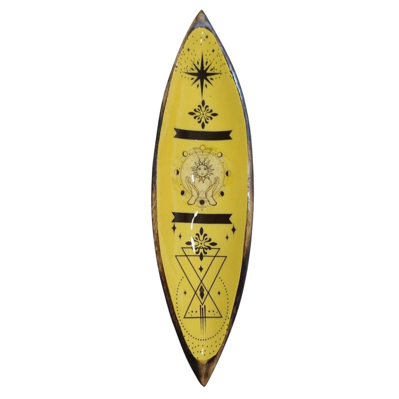 Enamel Incense Bowl - Mango Wood - Hand & Sun product image