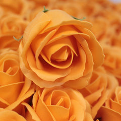 Craft Soap Flowers - Med Rose - Orange product image 5