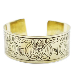 Brass Tibetan Bracelet - Five Buddha product image 3