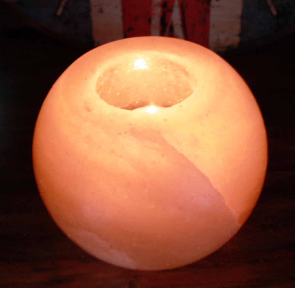 Salt Candle Holder - Round product image