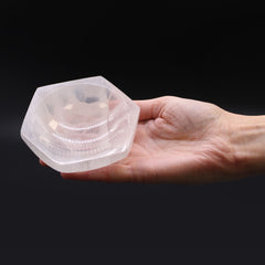 Selenite Hex Bowl - 10cm product image 2