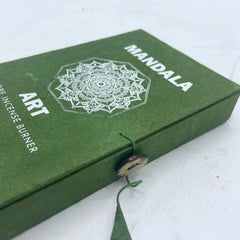 Rope Incense and Silver Plated Holder Set - Mandala Flower product image 2