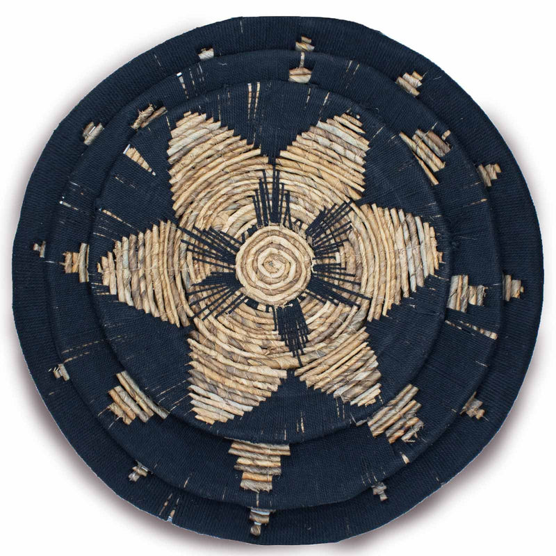 Set of Three Seagrass Bowls Wall Art - Black product image