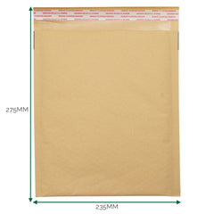 Kraft Padded Bubble Envelope (235x275+40mm) product image
