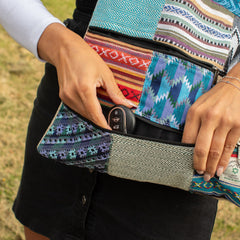 Patchwork Kathmandu Tote Bag - Dhaka Design (37x38cm)
