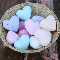 Love Heart Bath Bomb 70g - Baby Powder product image 2