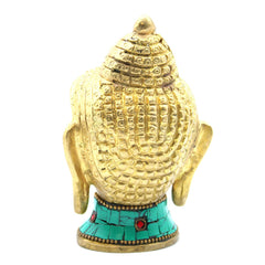 Brass Buddha Figure - Lrg Head - 11.5 cm product image 2