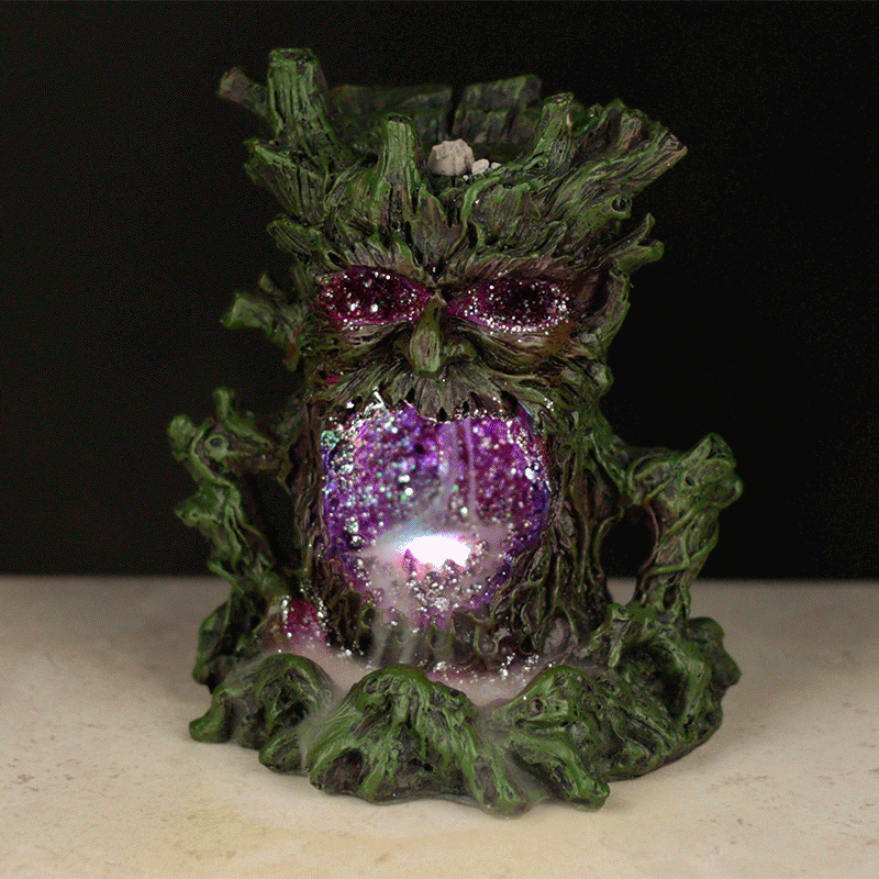 Crystal Green Man LED Backflow Incense Burner product image
