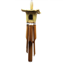 Square Seagrass Bird Box with Chimes 49x15cm product image 3