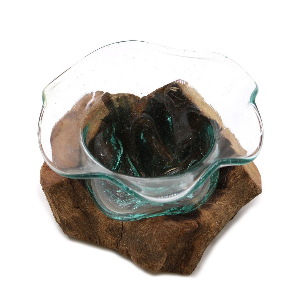 Molton Glass Fancy Sweet Bowl on Wood product image 5