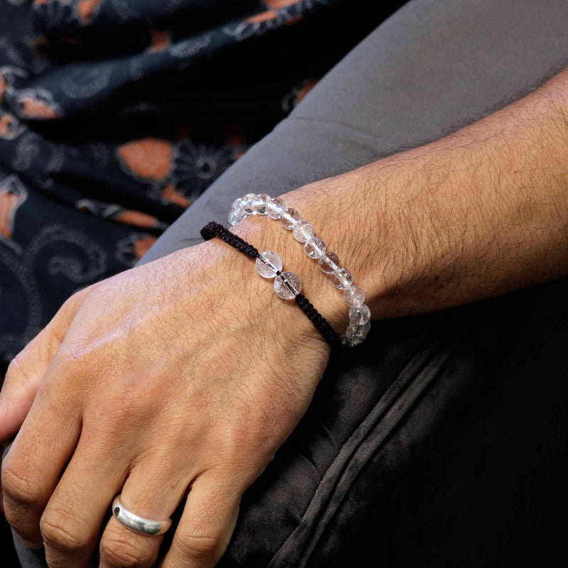 Gemstone Double Power Bracelets- Rock Quartz product image