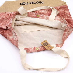 All Natural Bag - Terracotta Stonewash - Hamsa - Protection product image 3