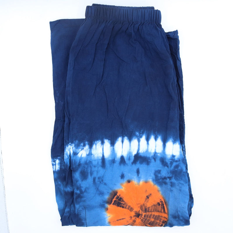 Japanese Style Lounge Pants - Teal & Orange - L product image