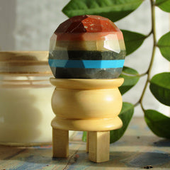 Gemstone Faceted Healing Ball & Stand - Seven Chakra product image 3