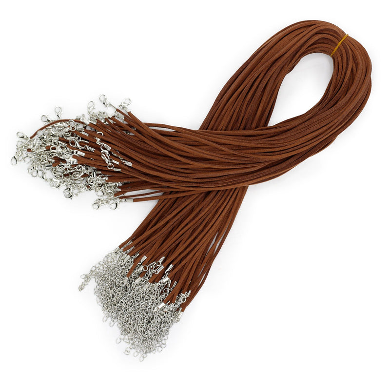 Faux Leather Pendant Cord - 2.5mm x 55cm - Dark Brown A010 product image