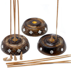 Cone & Stick Burner- Asst Design - Mango Wood product image 8