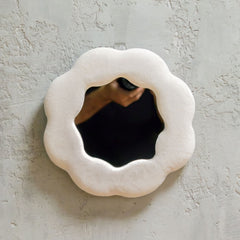 Soft Squiggly Mirror – Flower – Stone (25.4x25.4x2.3cm) product image 5
