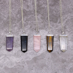 Gemstone Flat Pencil Pendant - Amethyst product image 8