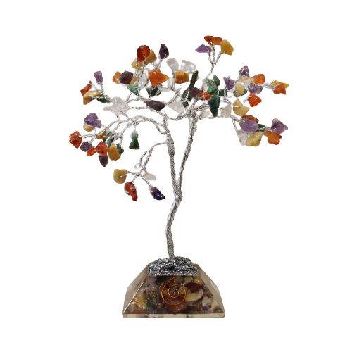 Gemstone Tree with Organite Base - 80 Stone - Multi product image