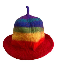 Felted Sauna Bowl Hat - Rainbow product image 2