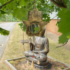 Indian Chimes - Hamsa Lrg Mirror 5 Bells product image 3