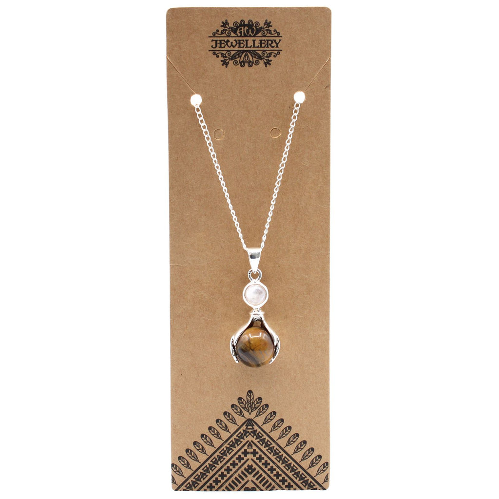 Gemstone Healing Hands Pendant - Tiger Eye product image 4