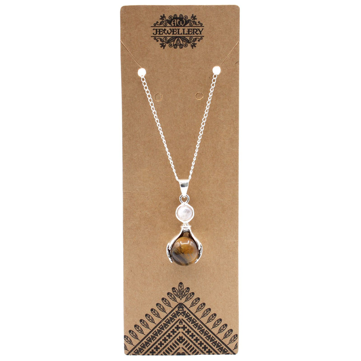 Gemstone Healing Hands Pendant - Tiger Eye product image 4