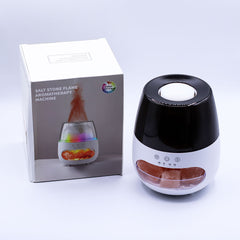 Salt Stone Flame Effect Aroma Diffuser - White USB - Colour Change and Timer product image 4