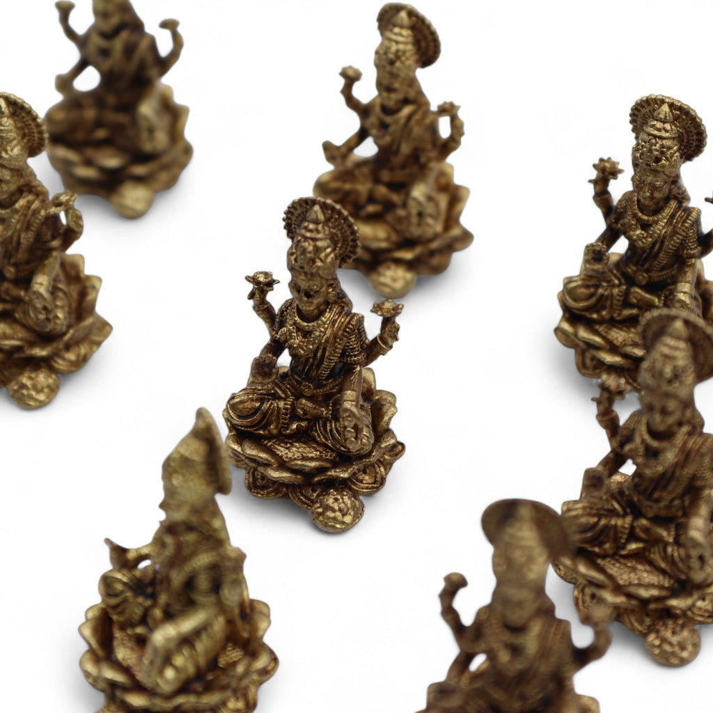 Brass Miniature Gods - Laxmi (11gms) - 30mm product image 7
