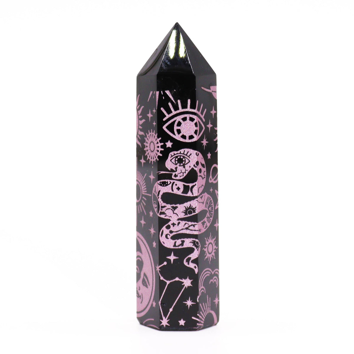 Black Obsidian Point - Mystic Story - Rose Pink - product image 4