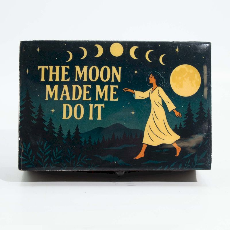 Medium Enamelled Box - The Moon Made me Do It product image