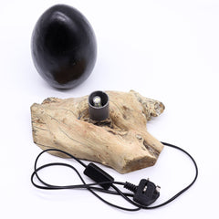 DriftGlow Lamp Crackle Lava Egg Shade - Grey product image 6