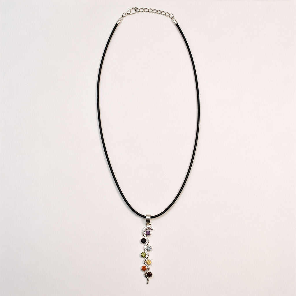 Indian Devotional Pendant - Silver Plated (45cm Cord)- Snake Chakra product image 2