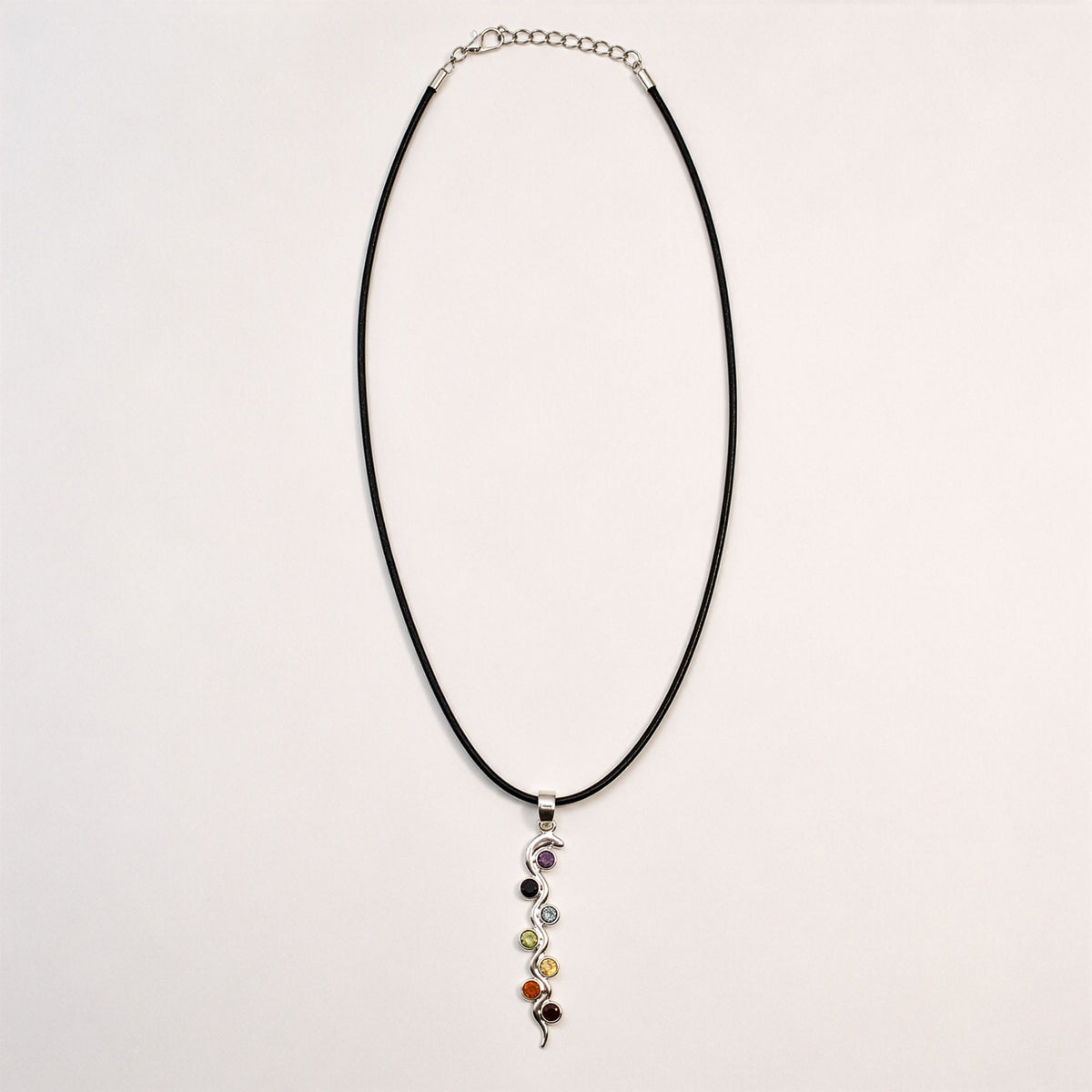 Indian Devotional Pendant - Silver Plated (45cm Cord)- Snake Chakra product image 2