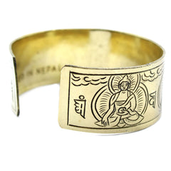 Brass Tibetan Bracelet - Five Buddha product image
