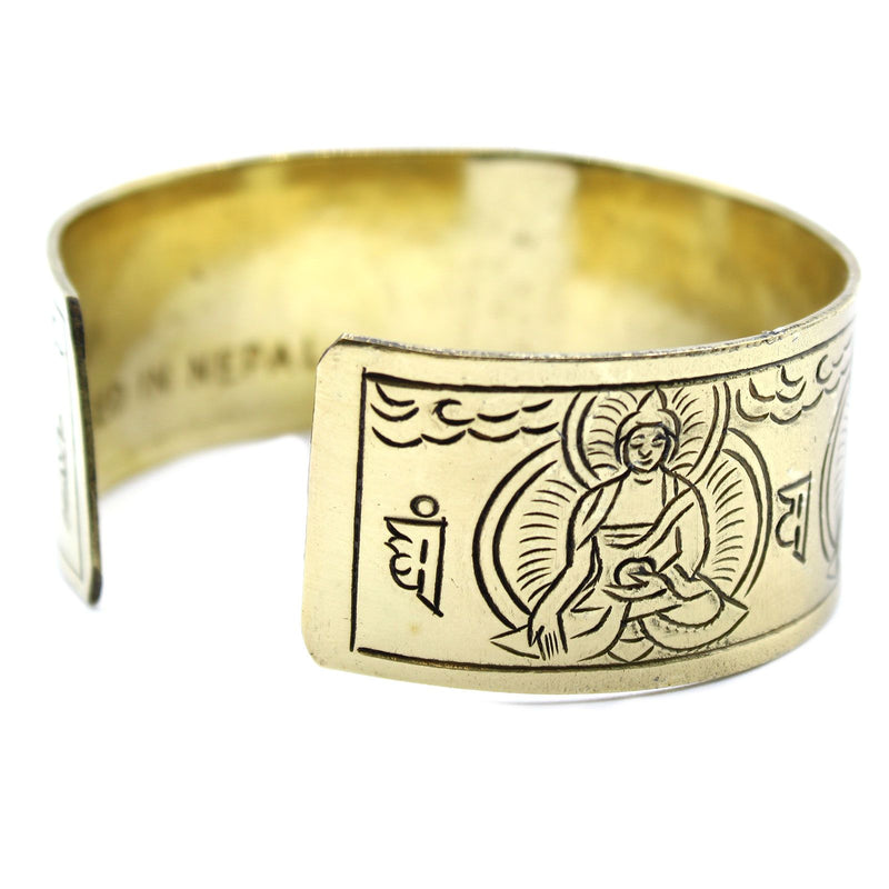 Brass Tibetan Bracelet - Five Buddha product image