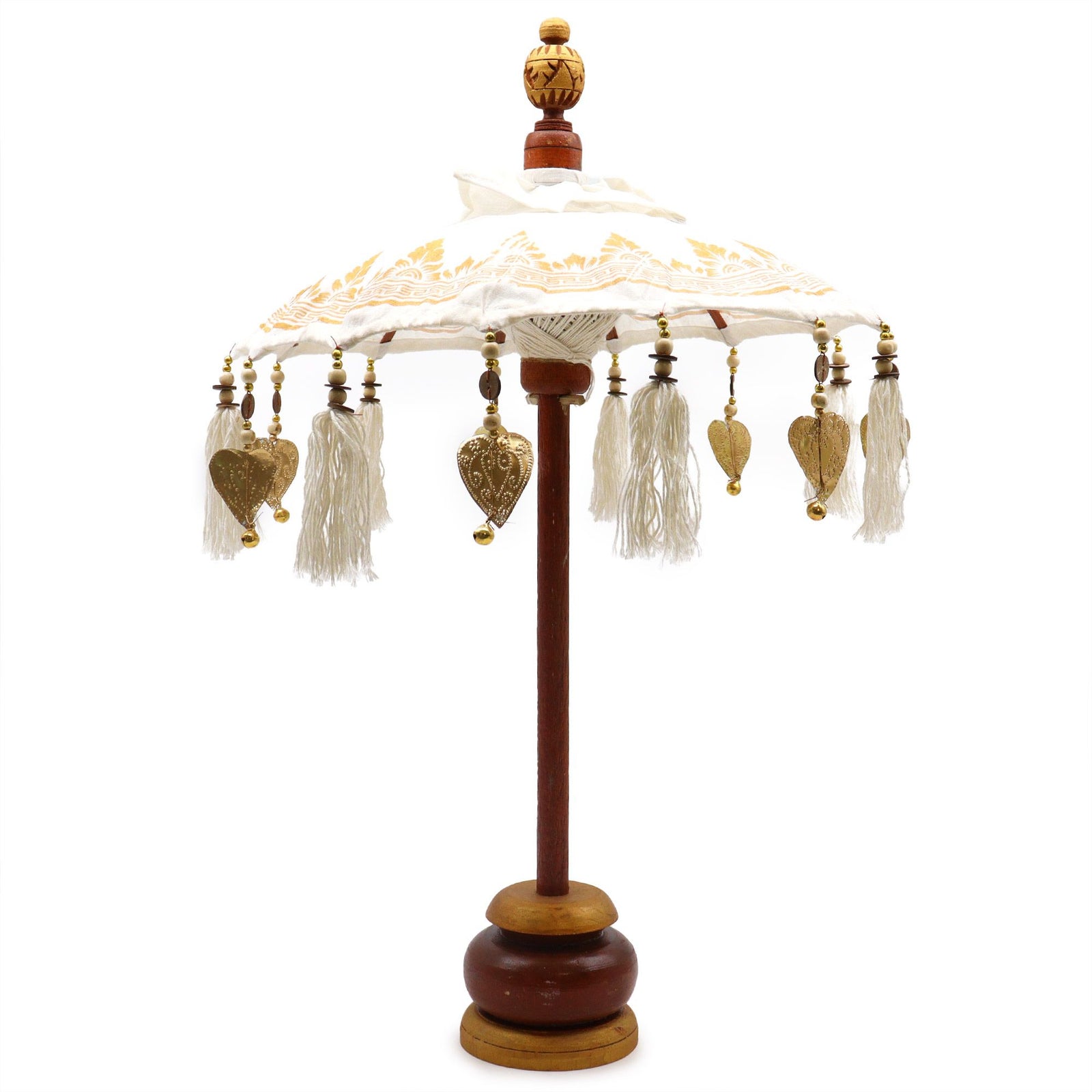 Bali Home Decor Parasol - Canvas - Gold Decor- 40cm product image