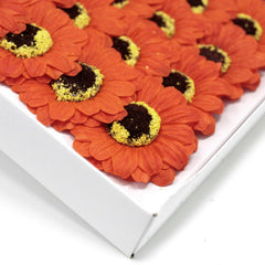 Craft Soap Flowers - Sml Sunflower - Orange product image 3