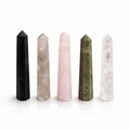 Gemstone Six Face Obelisk Point approx 11cm - Rose Quartz product image