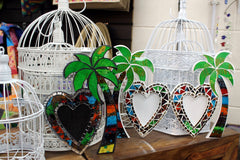 Large Mosaic Coconut Picture Frame - Double product image 7