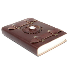 Leather Moonstone with Belts Notebook (6x4") product image 2