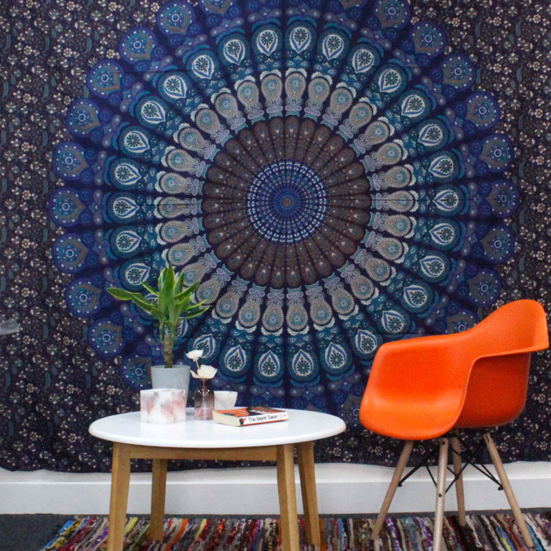 Double Cotton Bedspread + Wall Hanging - Mandala Elephant product image