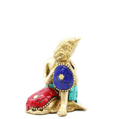 Brass Buddha Figure - Lrg Head - 11.5 cm product image 3