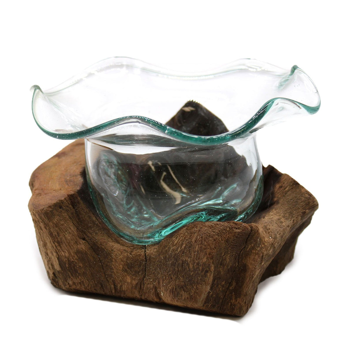 Molton Glass Fancy Sweet Bowl on Wood product image