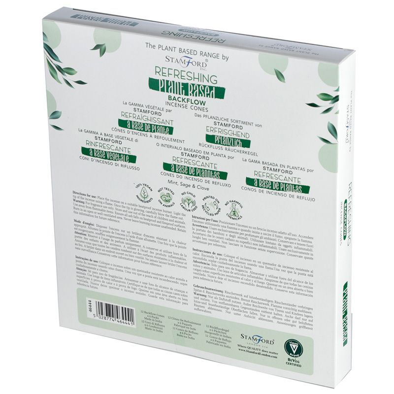 Plant Based Backflow Incense Cones - Refreshing product image