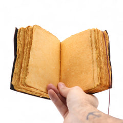 Fat Deckled Edge Leather Notebook – Every Day May Not Be Good (12.7 × 8.9 cm) product image 5