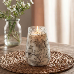 Tall Glass Jar Candles - Drawn by Flame