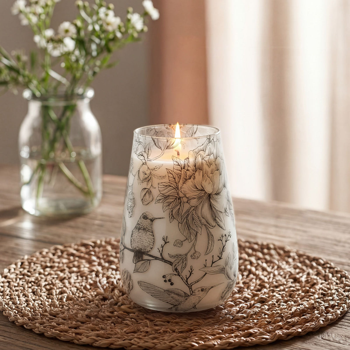 Tall Glass Jar Candles - Drawn by Flame - product image 2