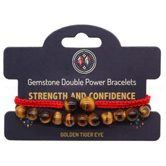 Gemstone Double Power Bracelets- Tiger Eye product image
